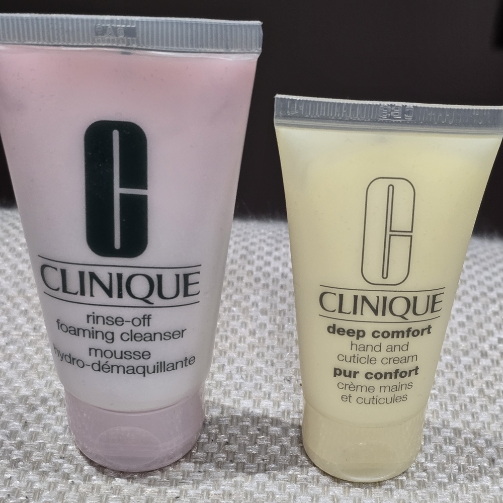 Clinique cleanser and cream
